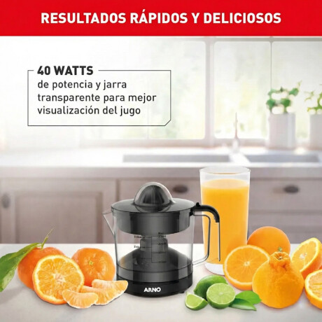 Exprimidor Arno Citrus Press | Capacidad de 0,75Lts. | Automática | Color negro. Exprimidor Arno Citrus Press | Capacidad de 0,75Lts. | Automática | Color negro.