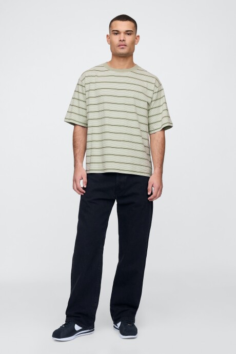 Remera A Rayas Ultra Soft Hombre Desert Sage