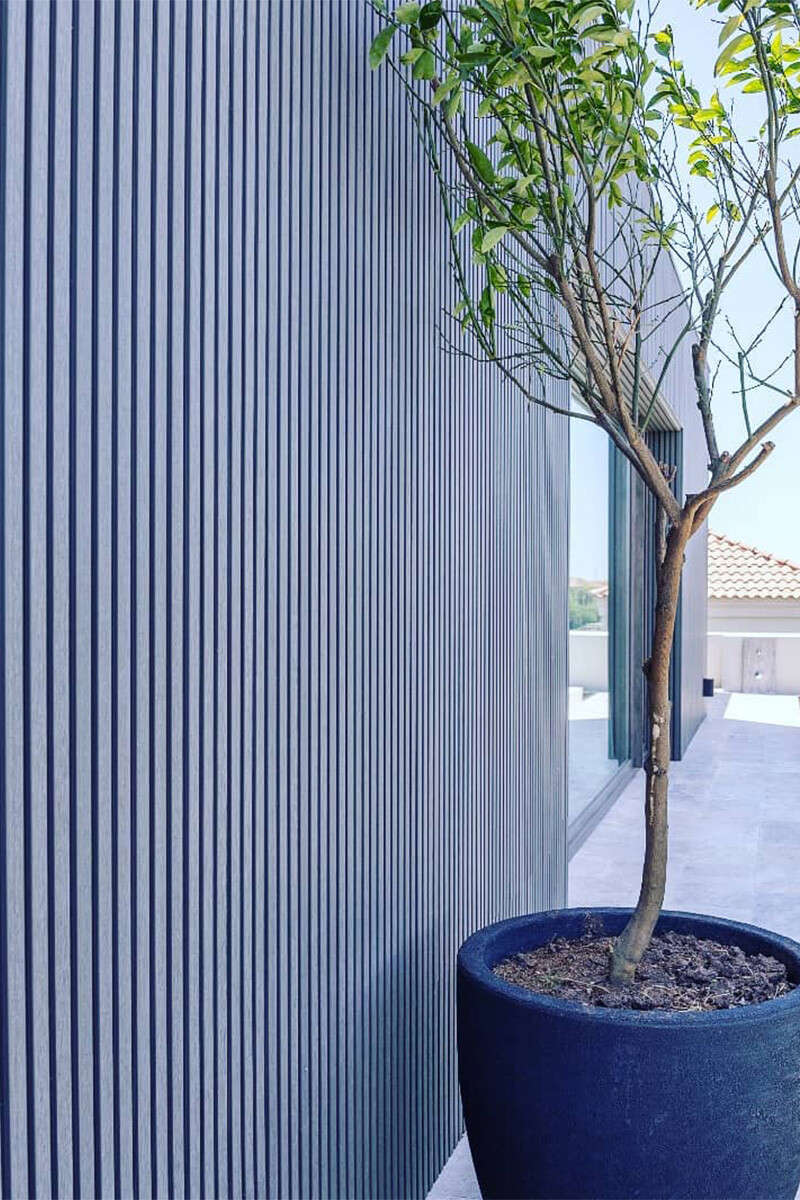 PANEL WPC RIPADO EXTERIOR PANEL RIPADO EXTERIOR WPC CO-EXTRUIDO JE23 TEAK B 2850X219X26MM