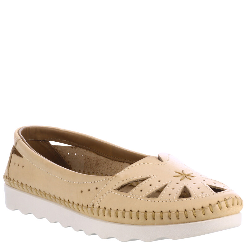 Zapato de Mujer Freeway Casual Flex Beige Natural