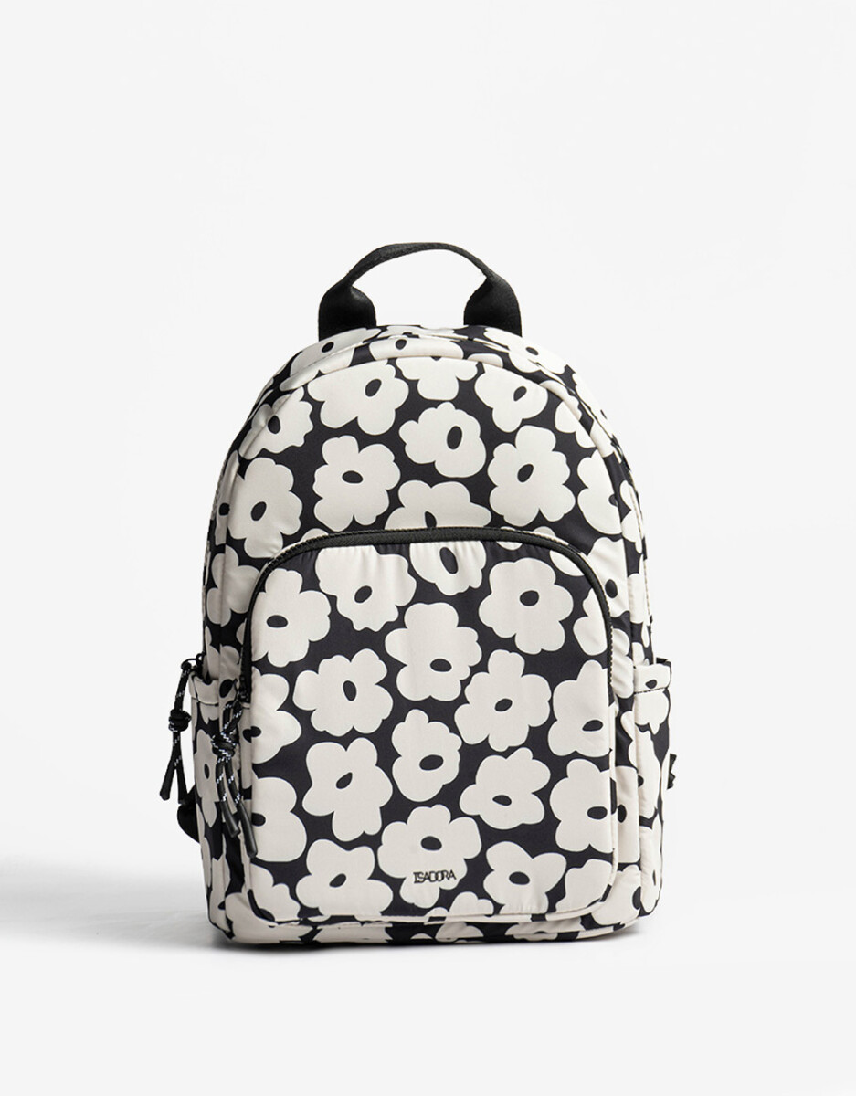 Mochila Flores En Material Reciclado 