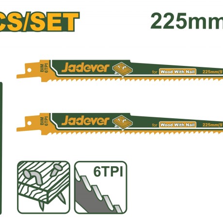 SIERRA SABLE HOJAX2 225MM MAD JADEVER SIERRA SABLE HOJAX2 225MM MAD JADEVER