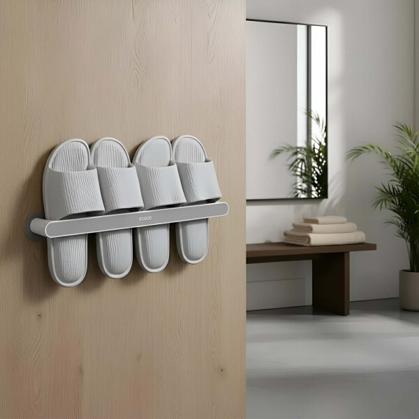 Barra Organizador Calzado Toallero Multifuncion Grande Variante Blanco Grande