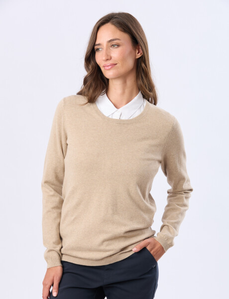 BUZO TEJIDO CLÁSICO Beige