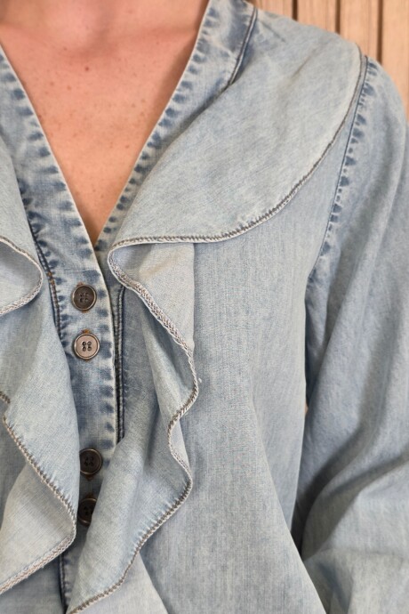 Camisa Astrid Denim Celeste