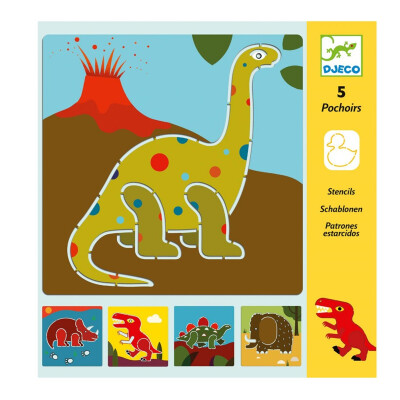 Patrones Esténcil Dinosaurios Djeco Patrones Esténcil Dinosaurios Djeco