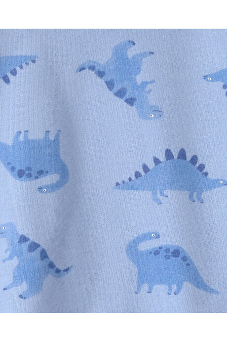 Buzo de algodón, azul, con capucha y espinas, diseño dinos Buzo de algodón, azul, con capucha y espinas, diseño dinos