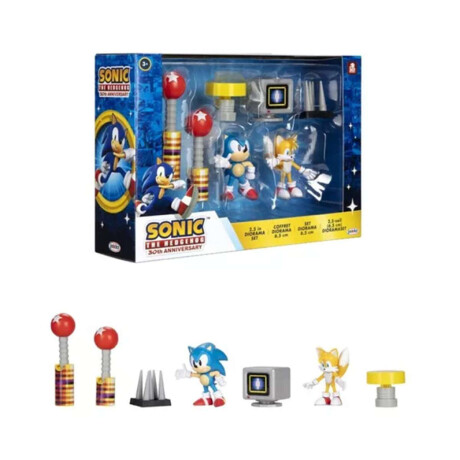 Sonic The Hedgehog Sonic & Tails Diorama Set