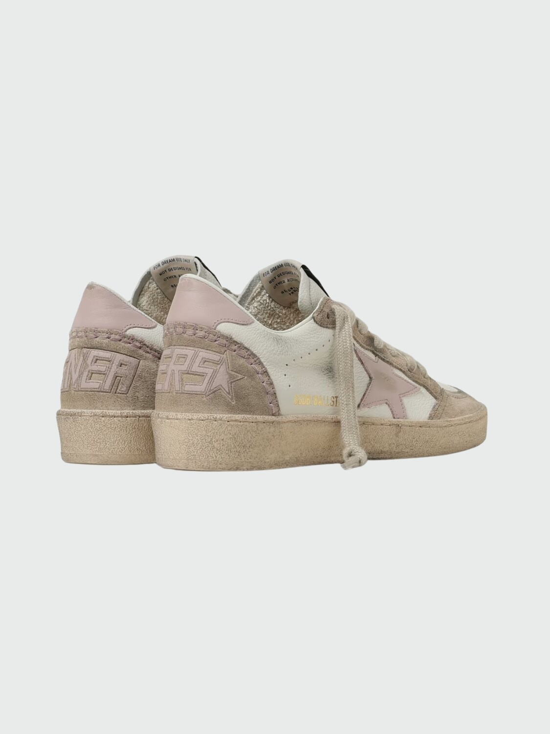 Golden Goose - Ballstar white Pink Alta Automática