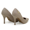 LXV - Vizzano - Vizzano Zapato Clasico Dama Punta Fina Taco Alto LXV de Mujer - 1184.1101-26565 Dorado