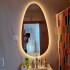 Espejo Oval Grande Cuerpo Entero Luz Led 170x70cm ESPEJO OVAL LED-M-06 170X70
