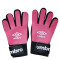 Guantes de Hombre Umbro Golero Adulto Rosado Coral - Blanco - Negro
