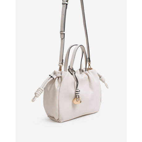 Cartera Formato City Blanco Crudo