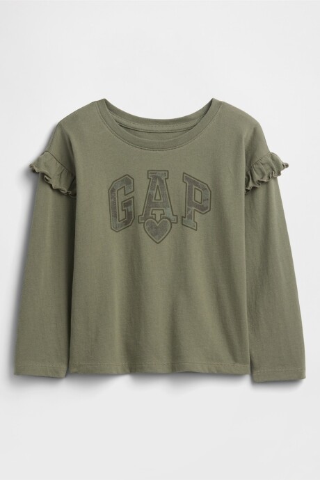 Remera Ruffler Toddler Niña Walden Green