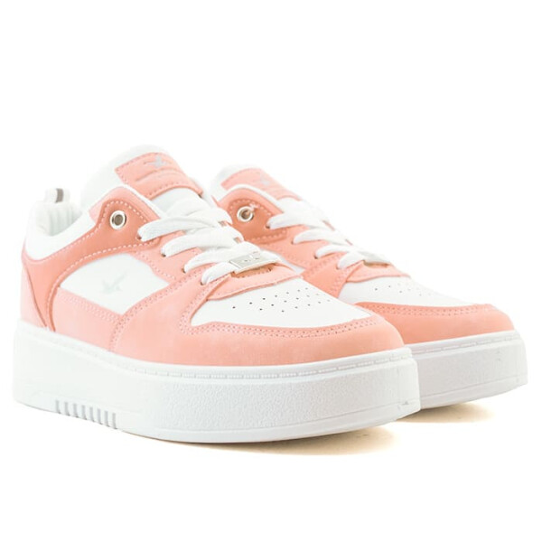 Championes Santa Barbara Bronx Low de Mujer Blanco-rosa Claro