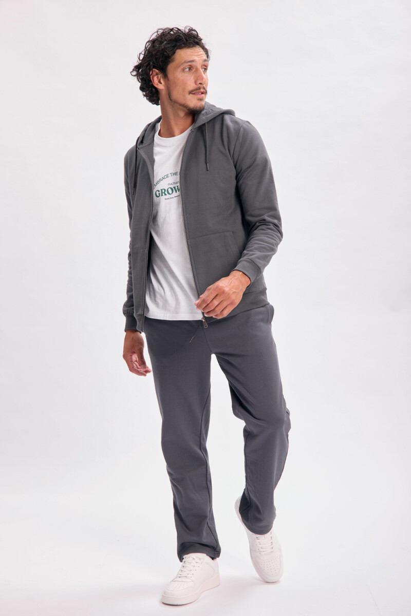Campera deportiva Gris Oscuro