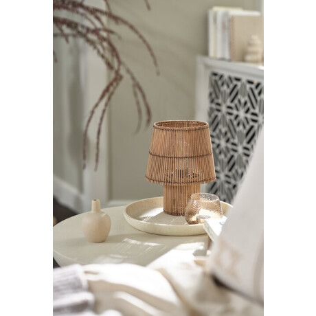 Lampara De Mesa Hannibal Ø19Xh25 Cm Bambu