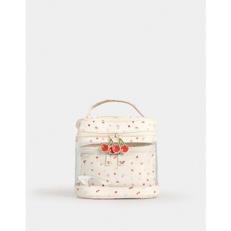 Set De Portacométicos Blanco Crudo