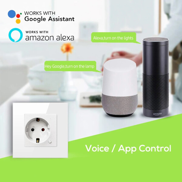 Enchufe Shuko De Toma Corriente Wi-fi Tuya Smart Pared TUYA SMART ENCHUFE SHUKO WIFI SMP 16 ***