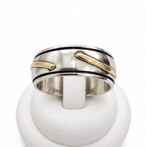Anillo cuerpo ancho combinado Anillo cuerpo ancho combinado