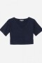 Crop top escote en V AZUL MARINO