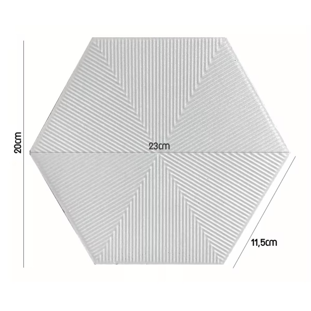 Cerámica para pared Connect Blanco Hexagonal Mate Cerámica Para Pared Connect Blanco Hexagonal Mate
