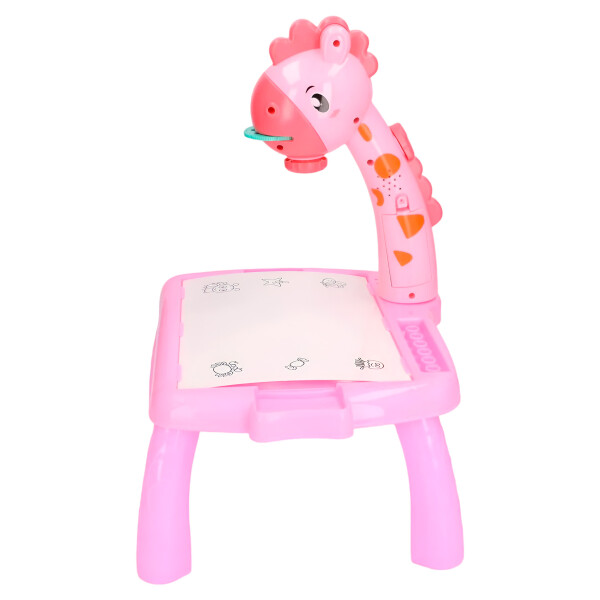Jirafa Pizarra Mesa Proyector Led + Accesorios Para Dibujar® Color Rosa