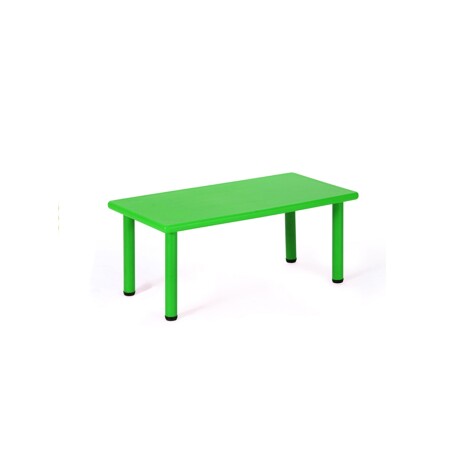 Mesa de plástico niños rectangular 120x60cm Verde