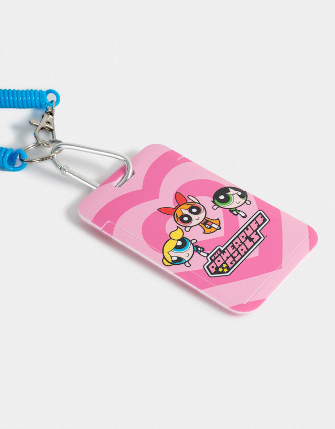 Llavero Llavero Y Charm De Portatarjeta "chicas Superpoderosas" - Fucsia Claro