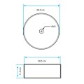 BACHA DE APOYO REDONDA 28.5 X 11.5 CM BLANCA - AQUALIA AQ21174 BACHA DE APOYO REDONDA 28.5 X 11.5 CM BLANCA - AQUALIA AQ21174