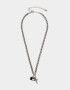 Collares Cortos Con cruz Set De Collares Con Cruz Strass - Plateado Antique Silver
