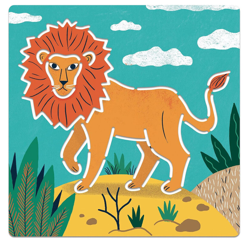 Stencil Animales Salvajes Djeco Stencil Animales Salvajes Djeco