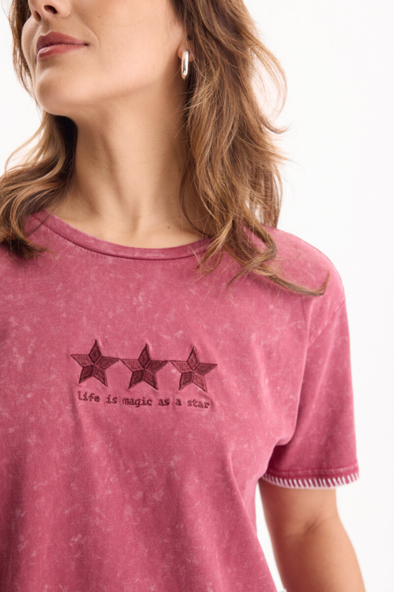 Remera Starlight Bordeaux