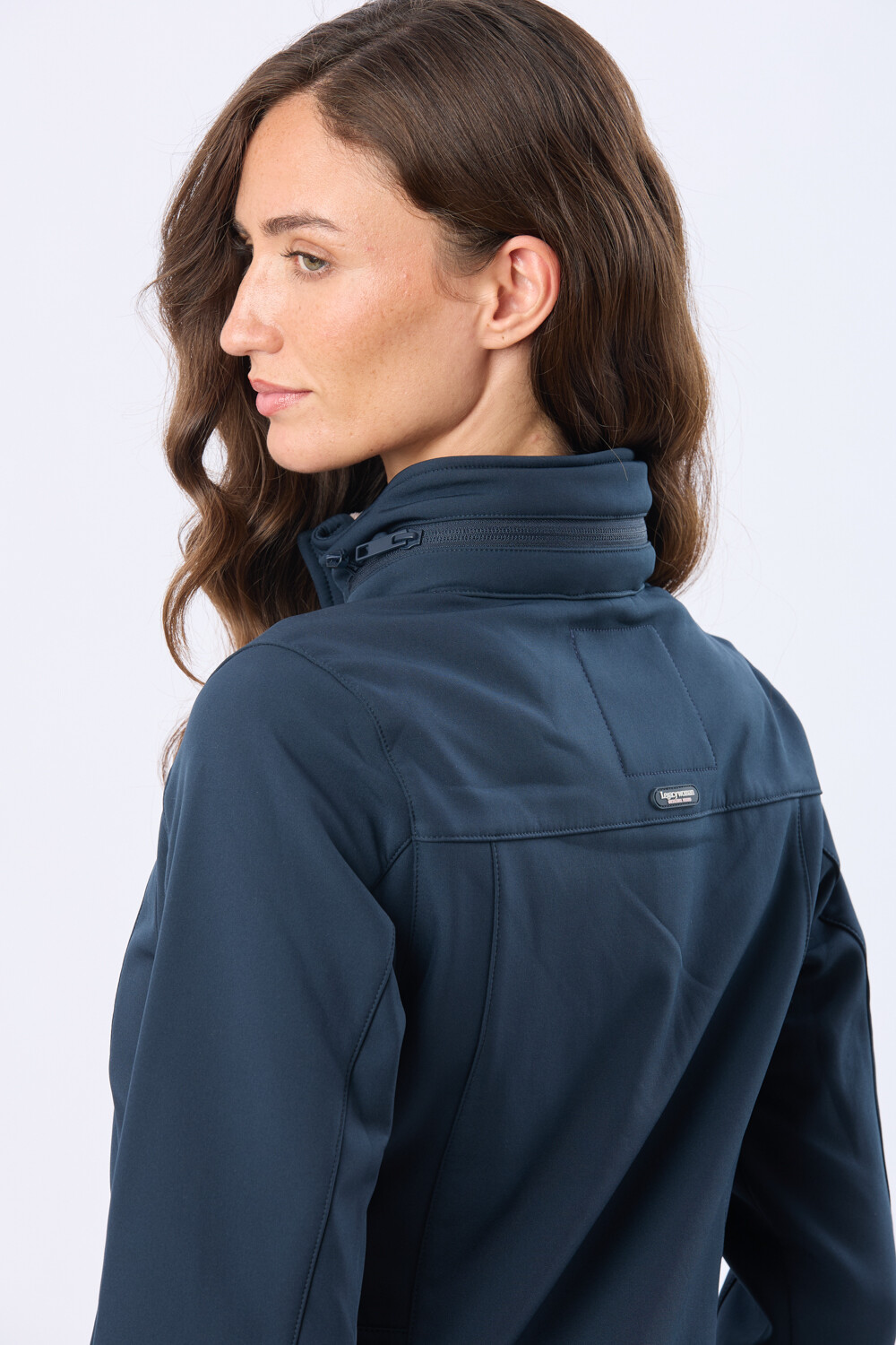 CAMPERA DE NEOPRENO CON CAPUCHA Azul