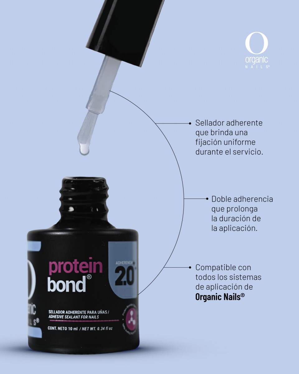 Sellador De Esmalte Protein Bond Organic Nails 10 ml 