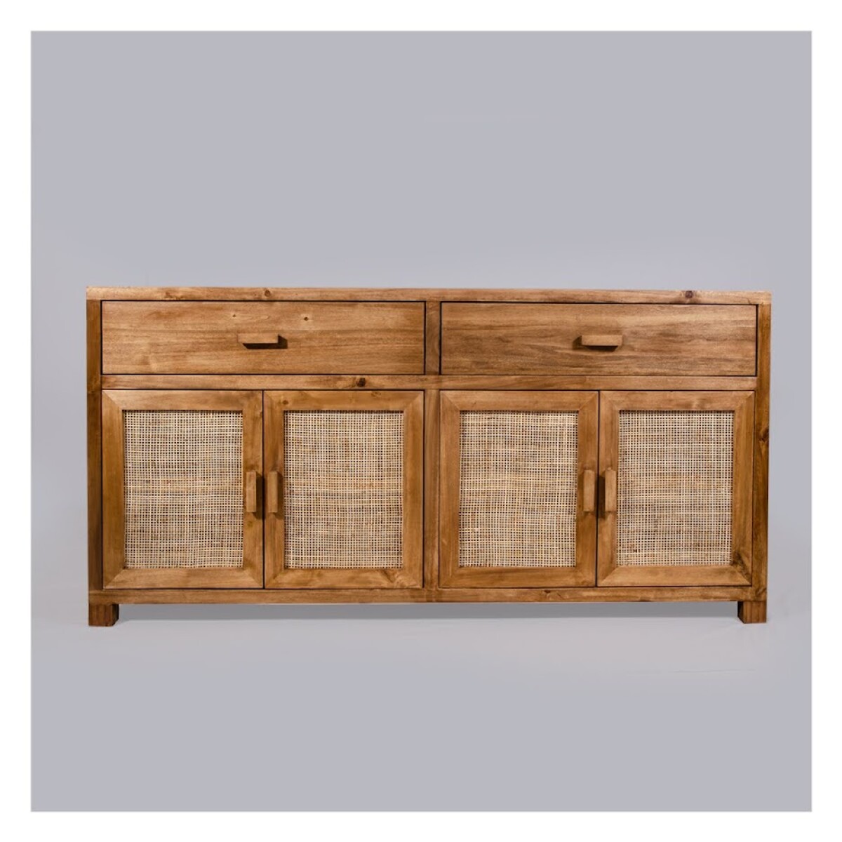 Aparador con puertas de esterilla, 170x38x85h (Por Pedido) 