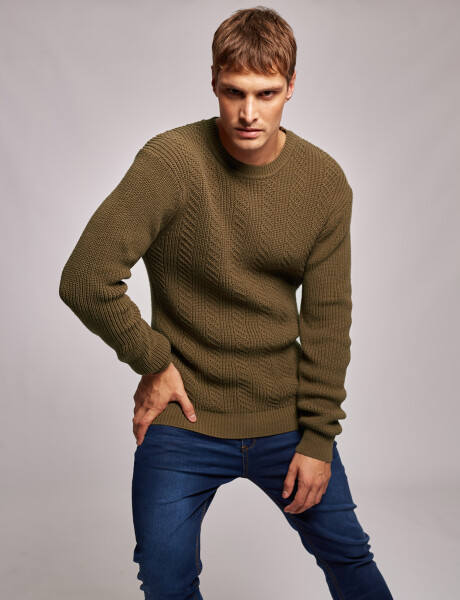 Sweater ochos verde