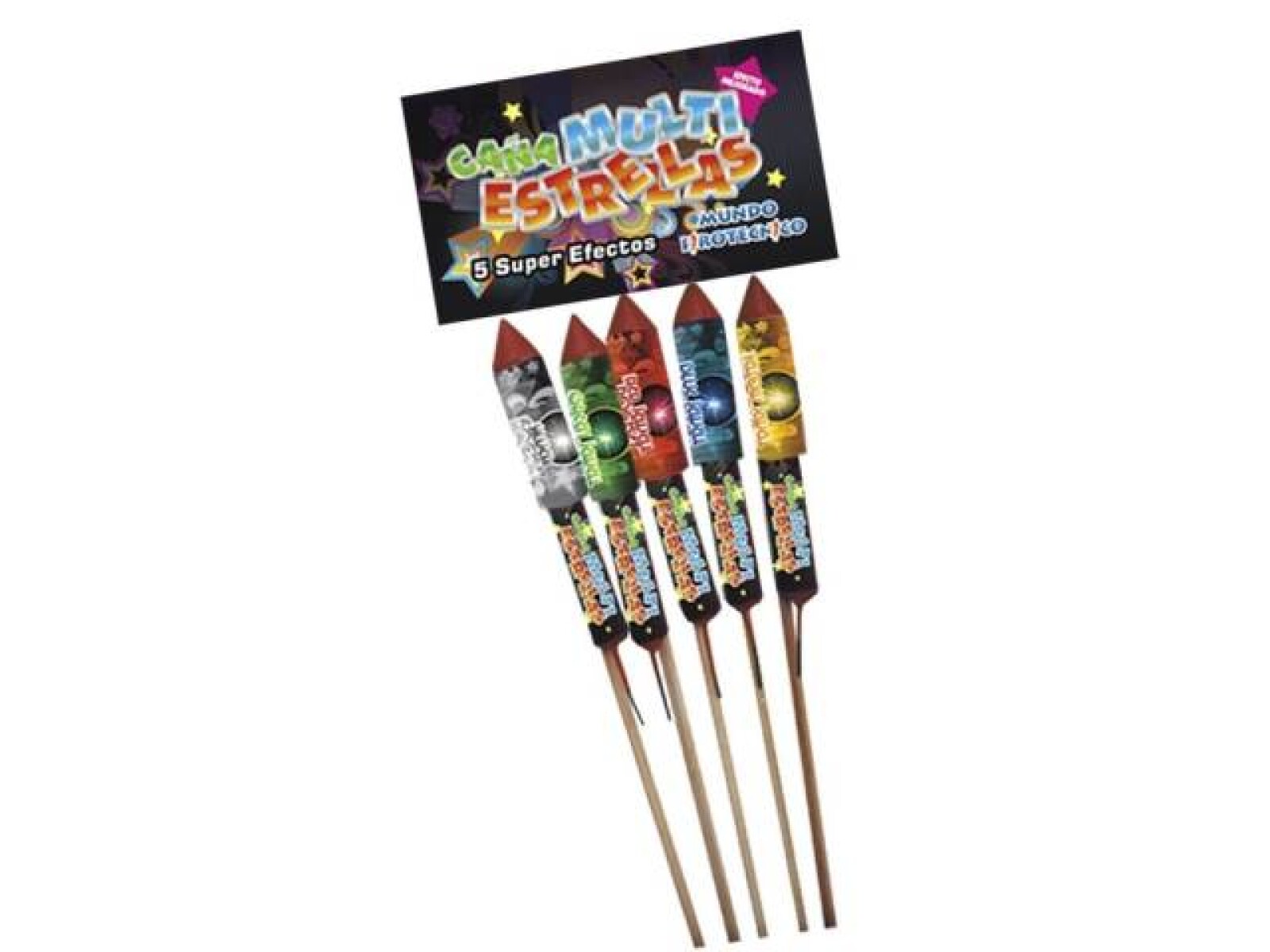 CAÑA MULTIESTRELLAS MUNDO PACK X5 