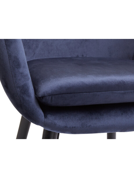 Sillón UDSBJERG 1 cuerpo terciopelo azul Sillón UDSBJERG 1 cuerpo terciopelo azul