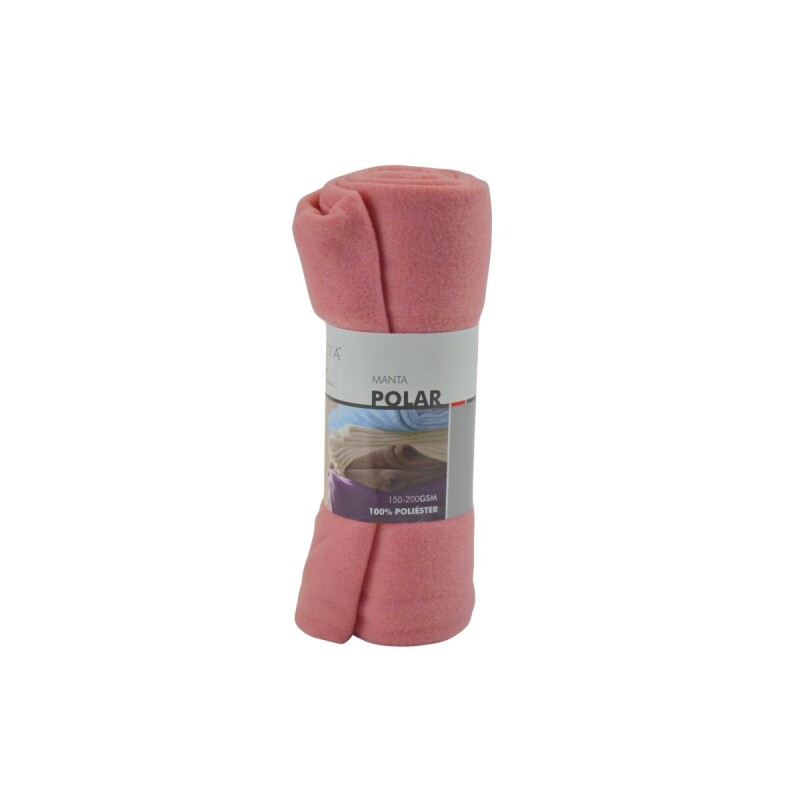 Manta polar 1 plaza 127x152 cm ROSADO