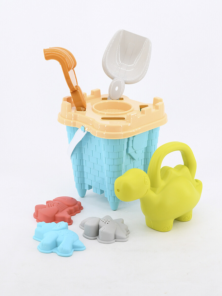 BALDE CASTILLO DINO CON ACCESORIOS - TURQUESA 