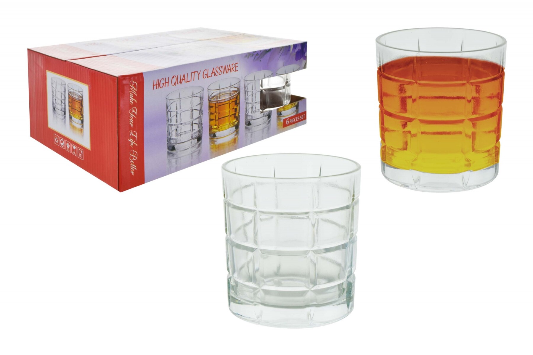 VASO WHISKY VIDRIO LABRADO X6 21091 