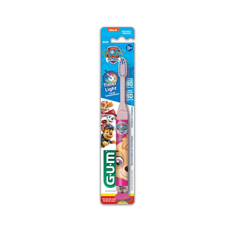 Cepillo De Dientes Gum Paw Patrol Con Timer Light 3 Años+ Cepillo De Dientes Gum Paw Patrol Con Timer Light 3 Años+
