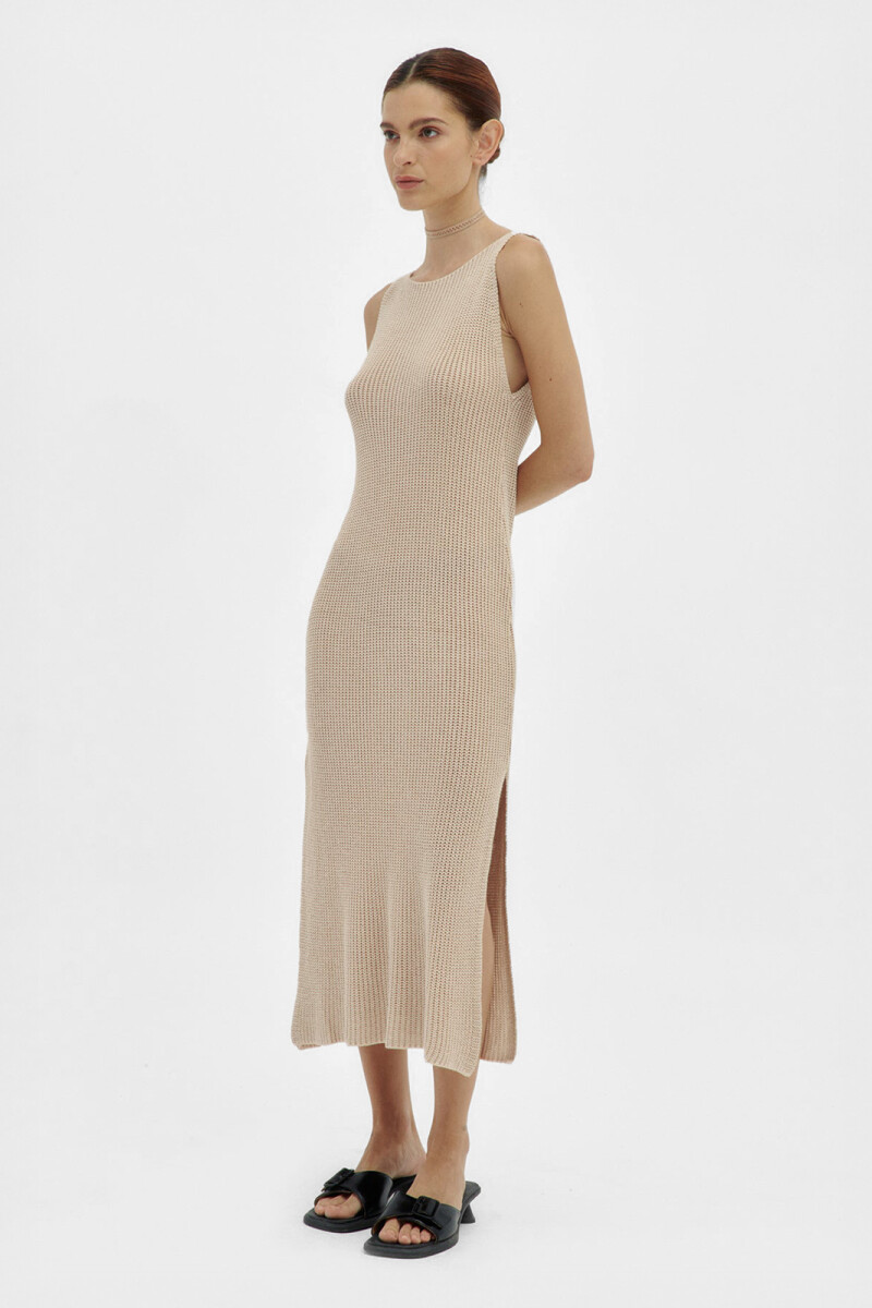 ELI KNIT DRESS Latte