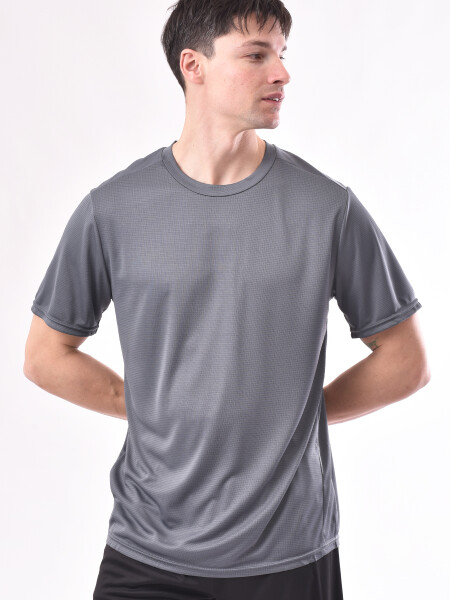 REMERA NIKOLAOS GRIS OSCURO