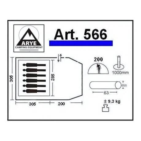 Carpa Igloo Arye con Avance Cerrado 6/7 Personas Carpa Igloo Arye con Avance Cerrado 6/7 Personas