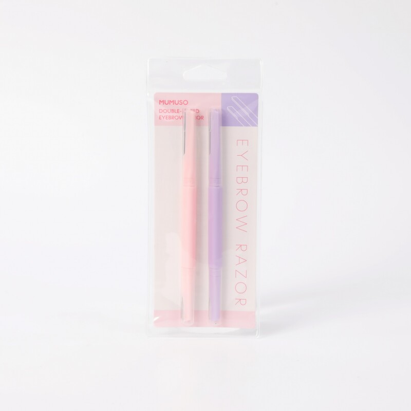 NAVAJA DE CEJAS DE DOBLE PUNTA CON MANGO RECTO NAVAJA DE CEJAS DE DOBLE PUNTA CON MANGO RECTO