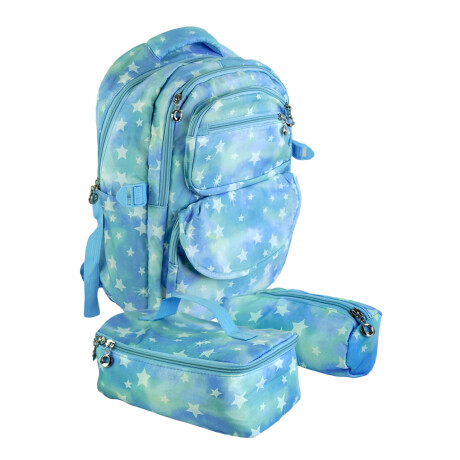MOCHILA 3PCS LUNCHERA Y CARTUCHERA C/DISEÑO 41X12X31.5 2COLORES MOCHILA 3PCS LUNCHERA Y CARTUCHERA C/DISEÑO 41X12X31.5 2COLORES
