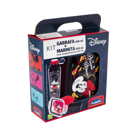 Set x 2 Pote 850 ml y Botella 660 ml Minnie U