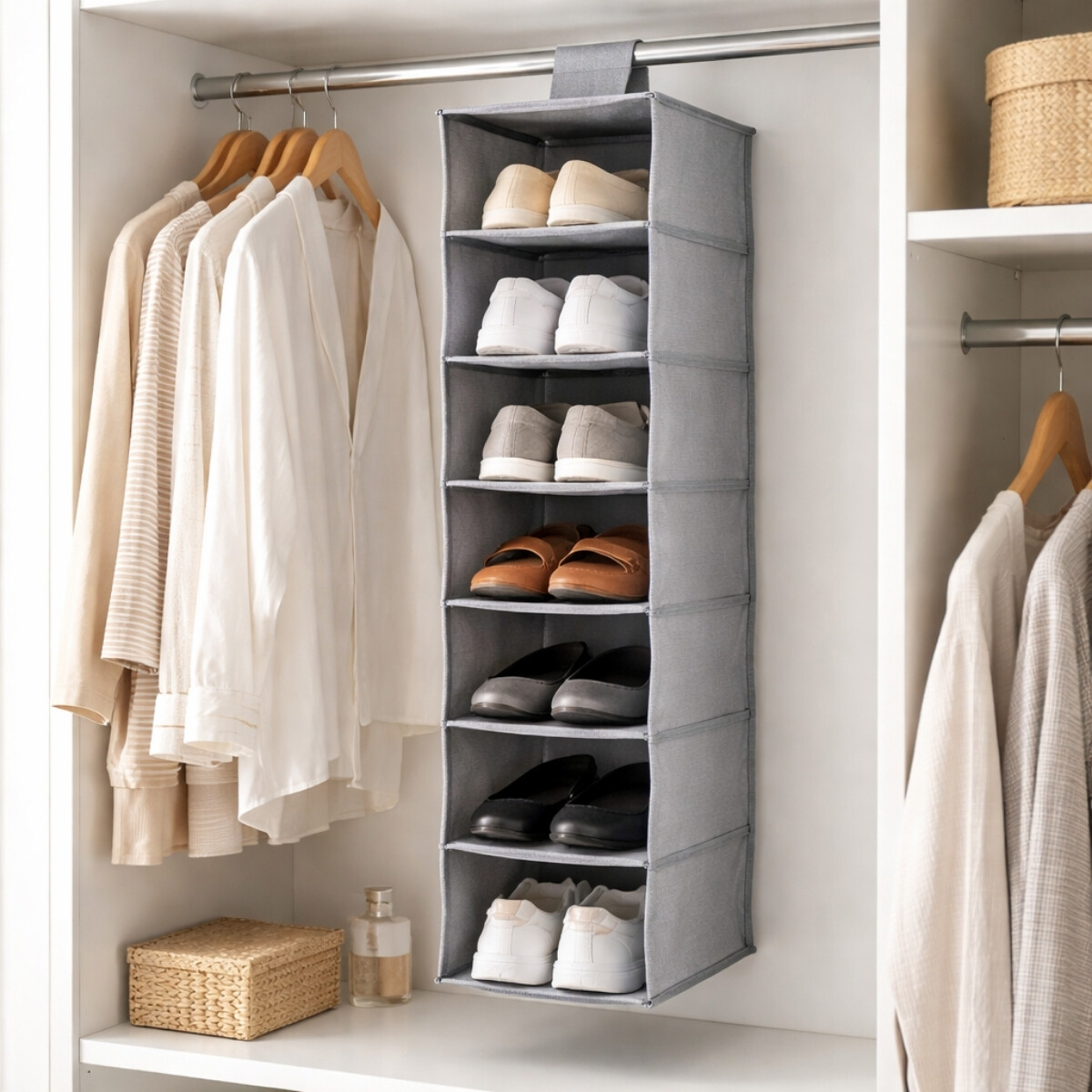 Estantería plegable 15x30x86cm - BLANCO 